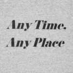 【APPLEBUM】"Any Time, Any Place" T-shirt - H.Gray