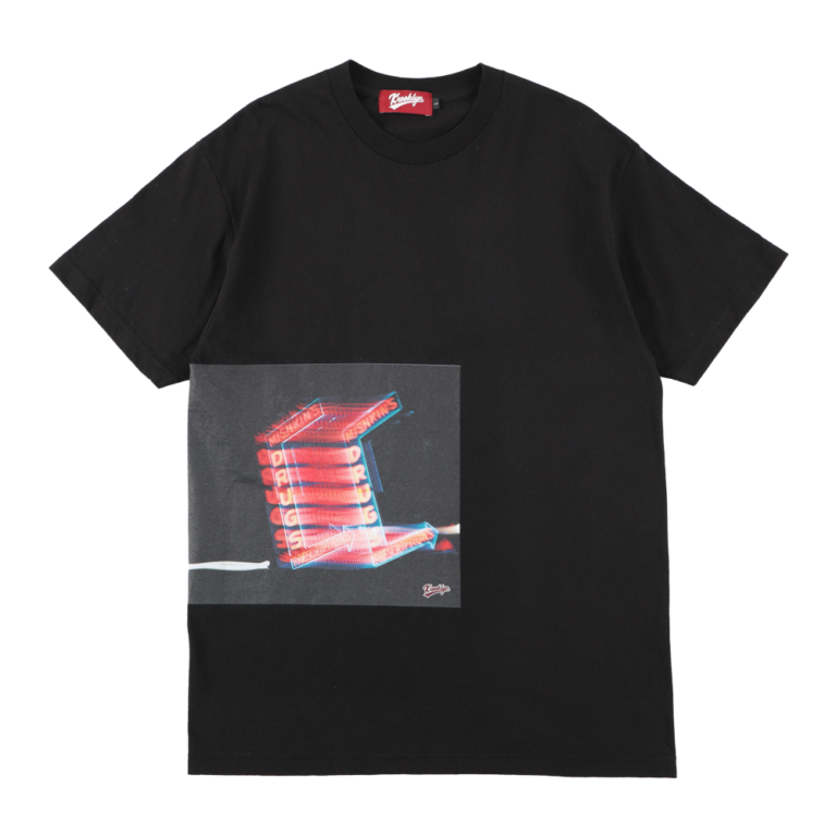 【Krooklyn】K'rooklyn × Akimoto Fukuda Collaboration T-Shirts “DRUGS” - Black