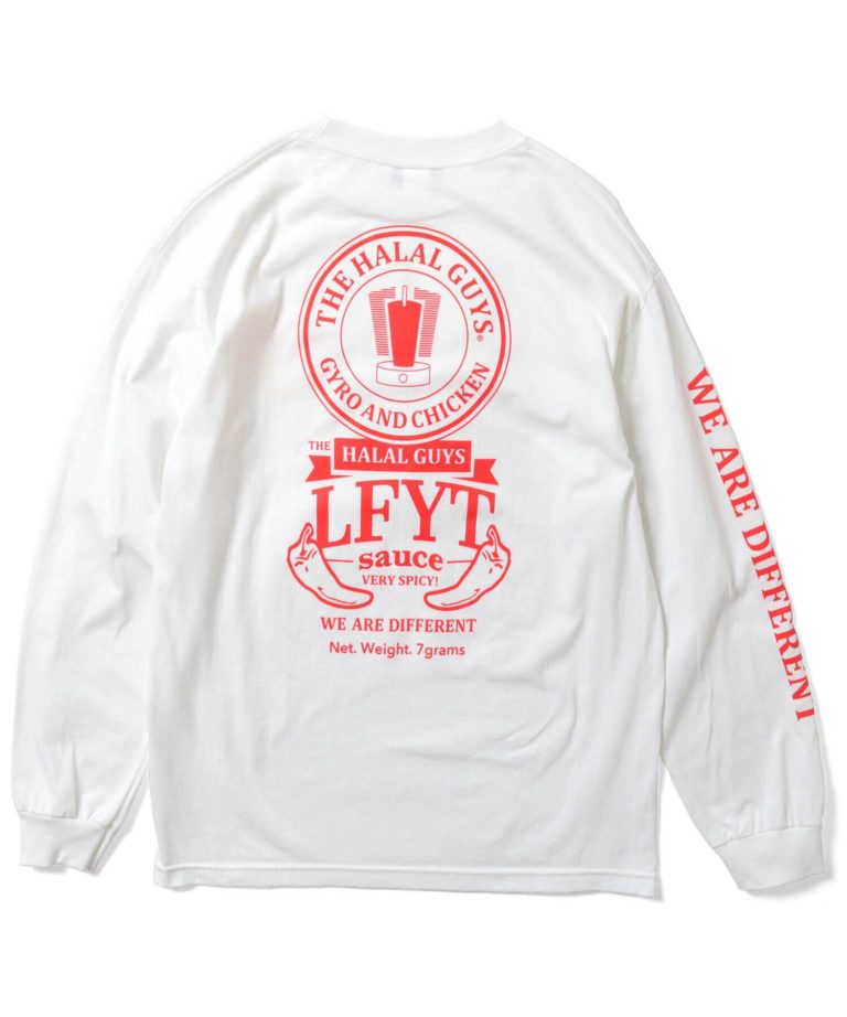 【Lafayette】LFYT × THE HALAL GUYS HOT SAUCE L/S TEE - WHITE